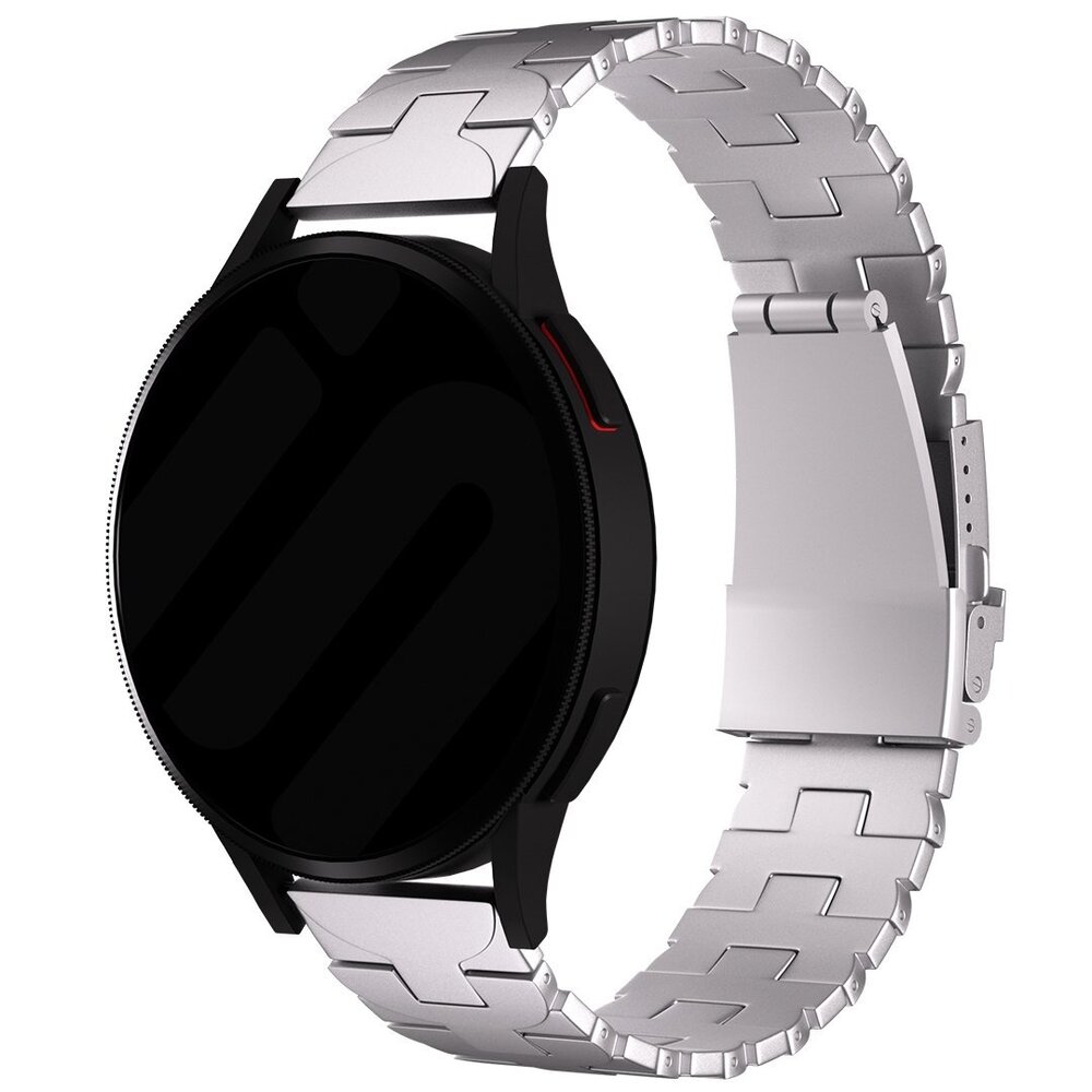 Strap-it Strap-it Bracelet titane Butterfly Huawei Watch GT 2 Pro (argent) Strap-it Strap-it Bracelet titane Butterfly Huawei Watch GT 2 Pro (argent)