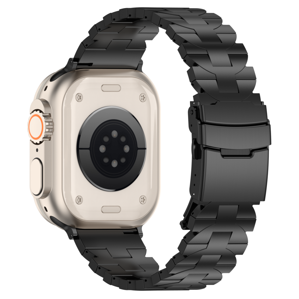 Strap-it Strap-it Bracelet titane Butterfly Apple Watch (noir)