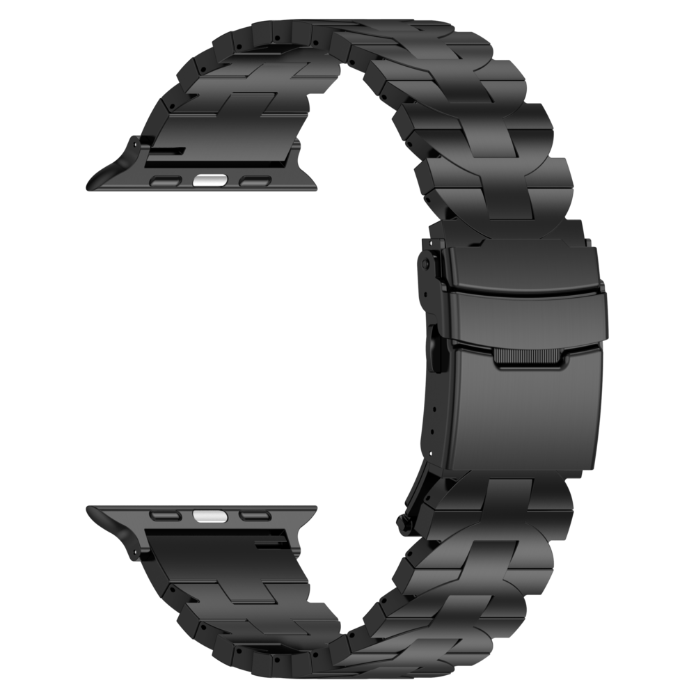 Strap-it Strap-it Bracelet titane Butterfly Apple Watch (noir)