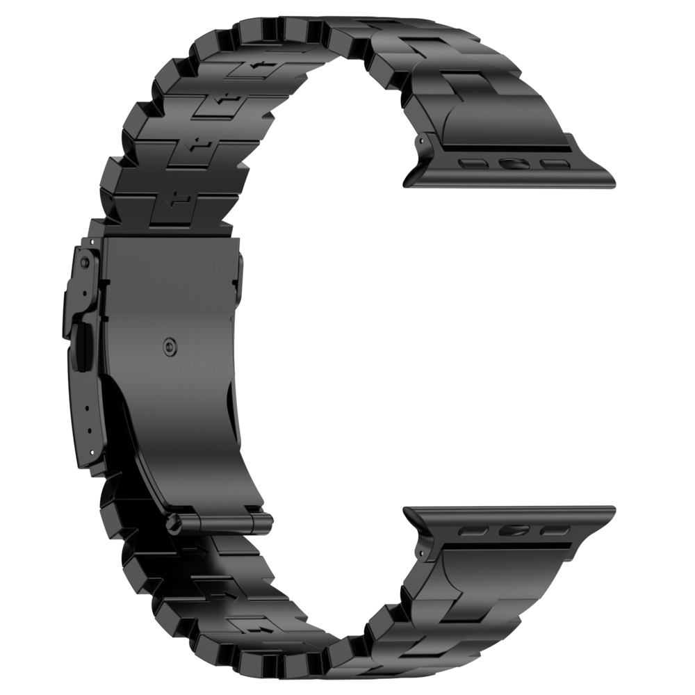 Strap-it Strap-it Bracelet titane Butterfly Apple Watch (noir)