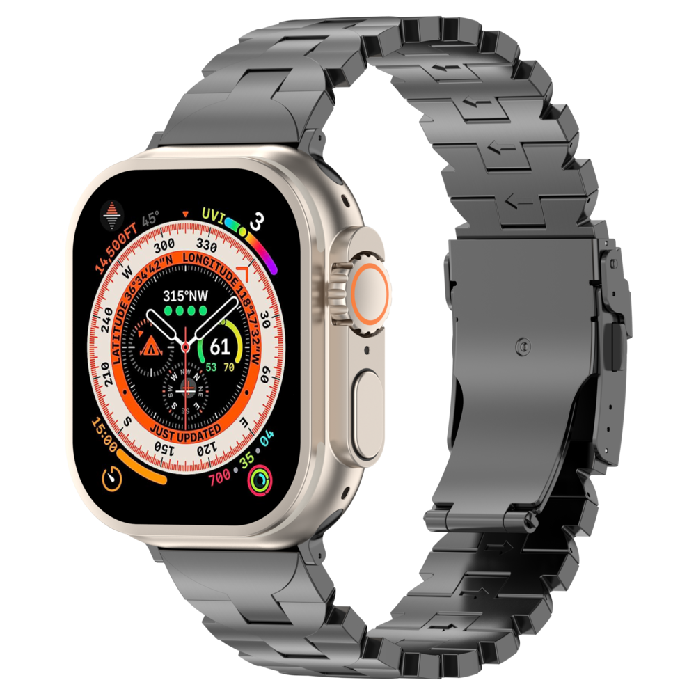 Strap-it Strap-it Bracelet titane Butterfly Apple Watch (graphite)