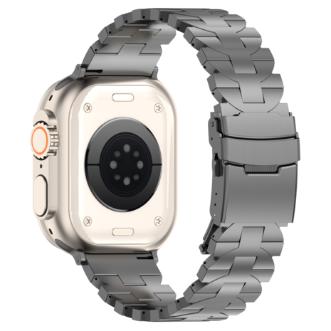 Strap-it Strap-it Bracelet titane Butterfly Apple Watch (graphite)