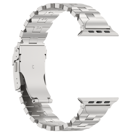Strap-it Strap-it Bracelet titane Butterfly Apple Watch (argent) Strap-it Strap-it Bracelet titane Butterfly Apple Watch (argent)