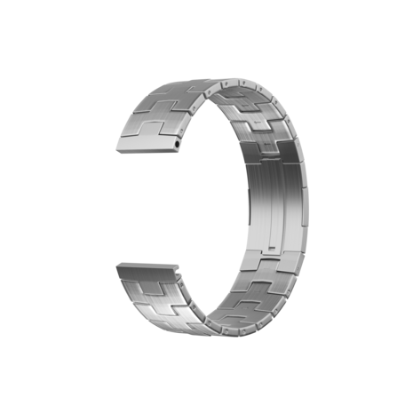 Strap-it Strap-it Bracelet titane grain (fermoir plat) Polar Vantage M (argent)