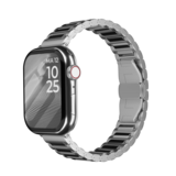 Strap-it Bracelet titane Premium Apple Watch (argent)