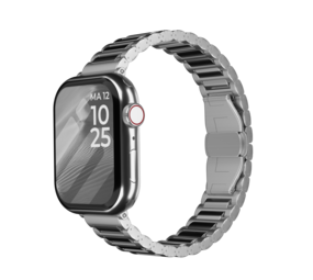 Strap-it Bracelet titane Premium Apple Watch (argent)