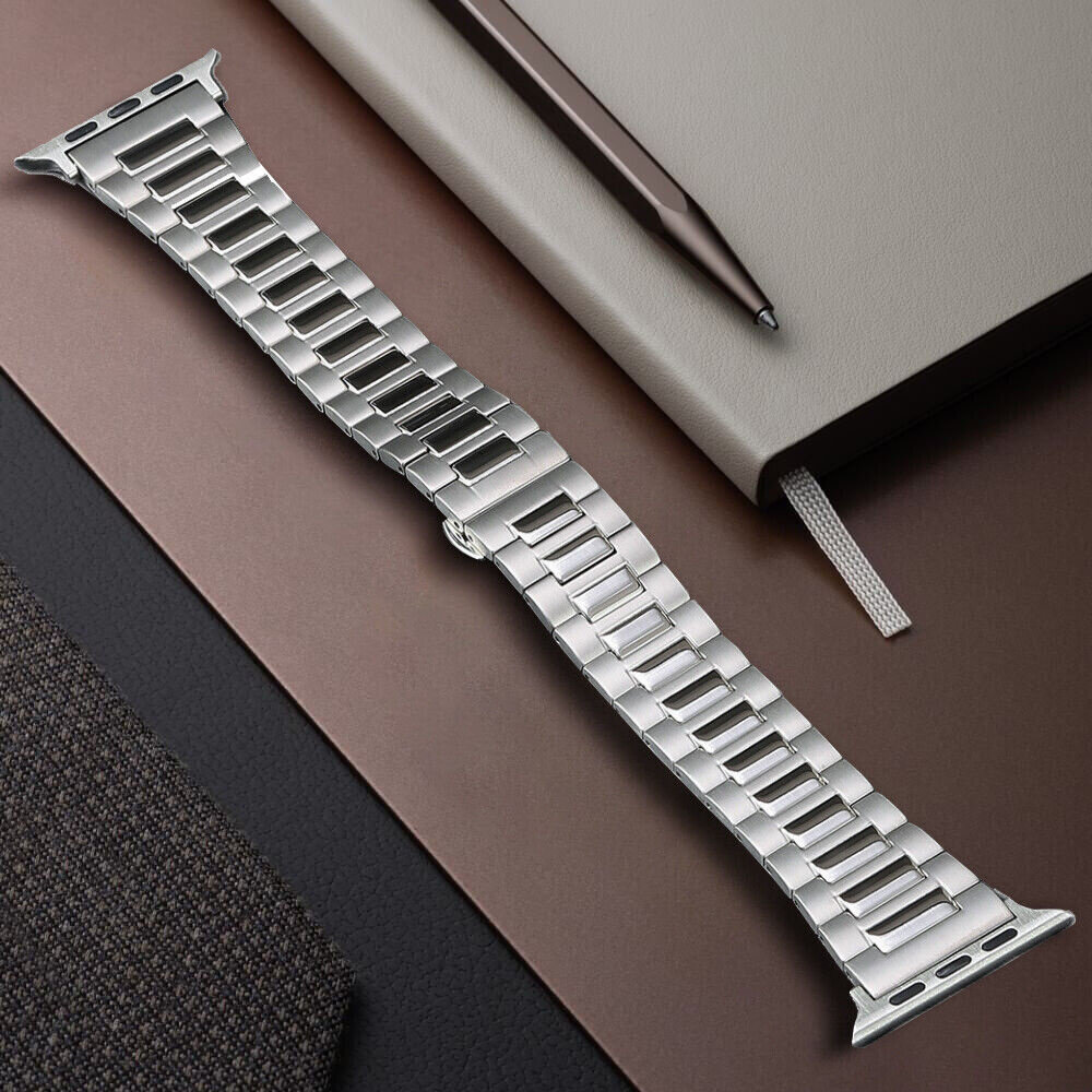 Strap-it Strap-it Bracelet titane Premium Apple Watch (argent)