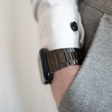 Strap-it Strap-it Bracelet titane Premium Apple Watch (graphite)