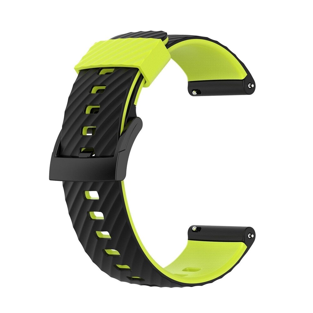 Strap-it Strap-it Bracelet silicone Suunto 7 (vert clair/noir)