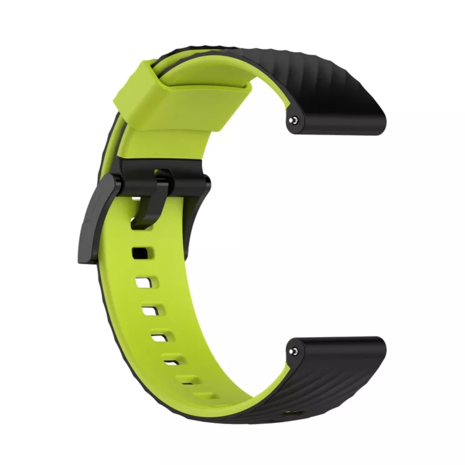Strap-it Strap-it Bracelet silicone Suunto 7 (vert clair/noir)