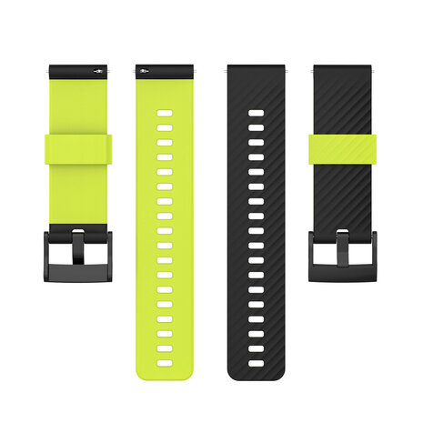 Strap-it Strap-it Bracelet silicone Suunto 7 (vert clair/noir)