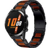 Strap-it Bracelet bois/acier Huawei Watch GT 2 46mm (noir)