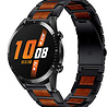 Strap-it Strap-it Bracelet bois/acier Huawei Watch GT 2 46mm (noir) Strap-it Strap-it Bracelet bois/acier Huawei Watch GT 2 46mm (noir)