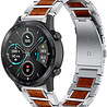 Strap-it Strap-it Bracelet bois/acier Honor Magic Watch 2 46mm (argent) Strap-it Strap-it Bracelet bois/acier Honor Magic Watch 2 46mm (argent)