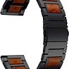 Strap-it Strap-it Bracelet bois/acier Honor Magic Watch 2 46mm (noir) Strap-it Strap-it Bracelet bois/acier Honor Magic Watch 2 46mm (noir)