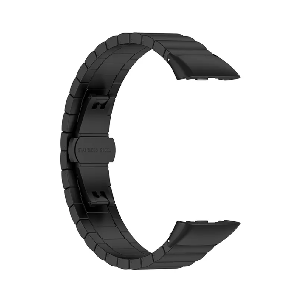 Strap-it Strap-it Bracelet en métal Huawei Band 6 (noir) Strap-it Strap-it Bracelet en métal Huawei Band 6 (noir)