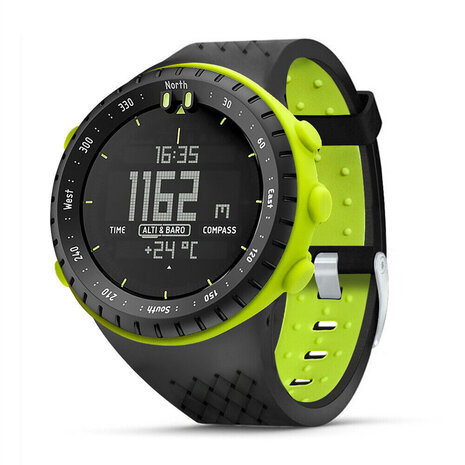 Strap-it Strap-it Bracelet sport Suunto Core (noir/vert)