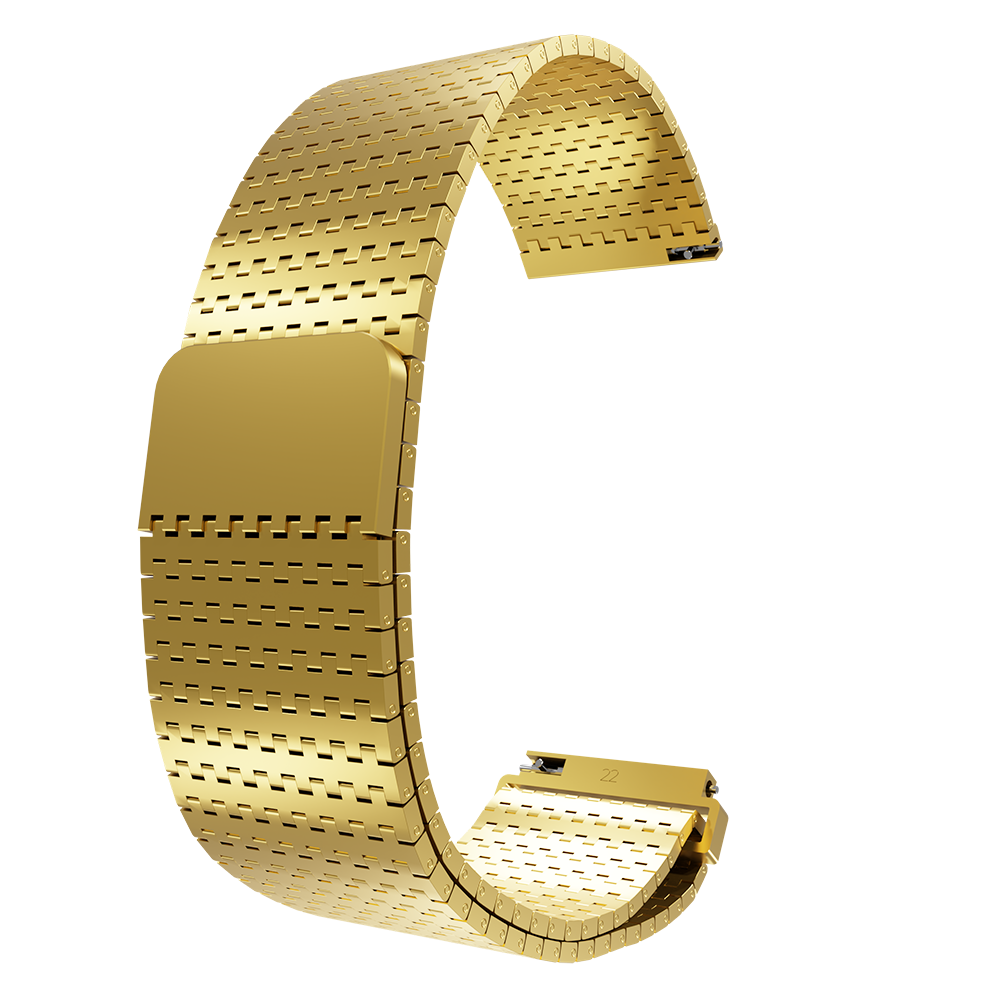 Strap-it Strap-it Bracelet en maille métallique de luxe Polar Vantage M (or)