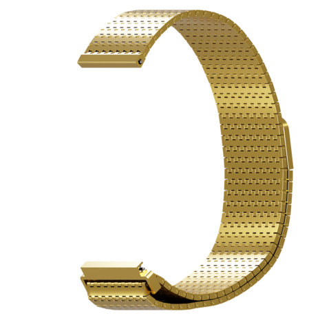 Strap-it Strap-it Bracelet en maille métallique de luxe Samsung Gear S3 (or)