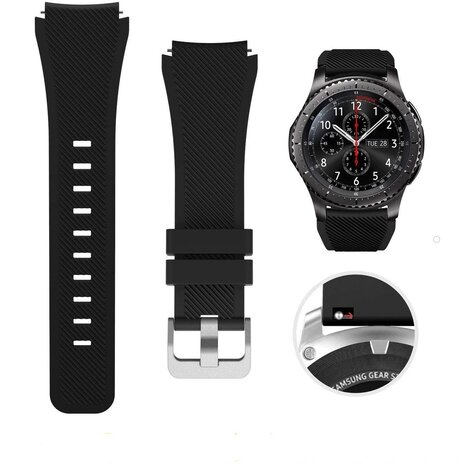 Strap-it Strap-it Bracelet silicone Fossil Gen 5e 44mm  (noir)