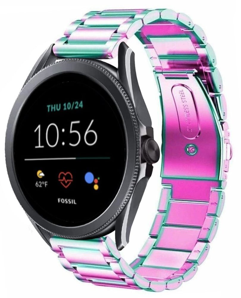 Strap-it Strap-it Bracelet acier Fossil Gen 5e 44mm (arc-en-ciel) Strap-it Strap-it Bracelet acier Fossil Gen 5e 44mm (arc-en-ciel)