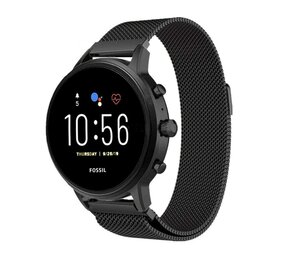 Strap-it Bracelet Milanais Fossil Gen 5e 44mm (noir)