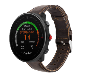 Strap-it Bracelet cuir Polar Vantage M (marron foncé)