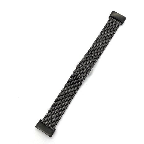 Strap-it Strap-it Bracelet acier dragon Fitbit Charge 5 (noir)