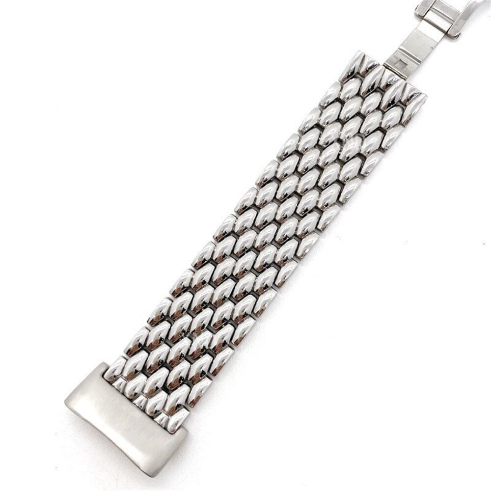 Strap-it Strap-it Bracelet acier dragon Fitbit Charge 5 (argent)