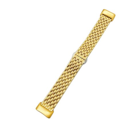 Strap-it Strap-it Bracelet acier dragon Fitbit Charge 5 (or)