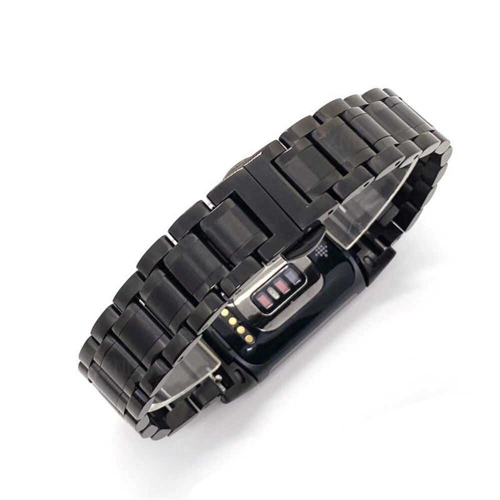 Strap-it Strap-it Bracelet en métal Fitbit Charge 5 (noir)