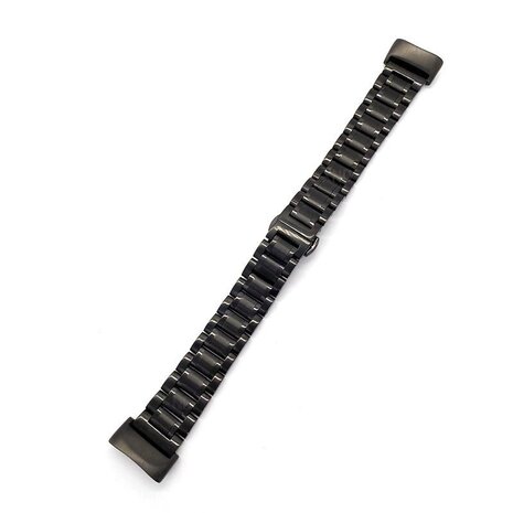 Strap-it Strap-it Bracelet en métal Fitbit Charge 5 (noir)