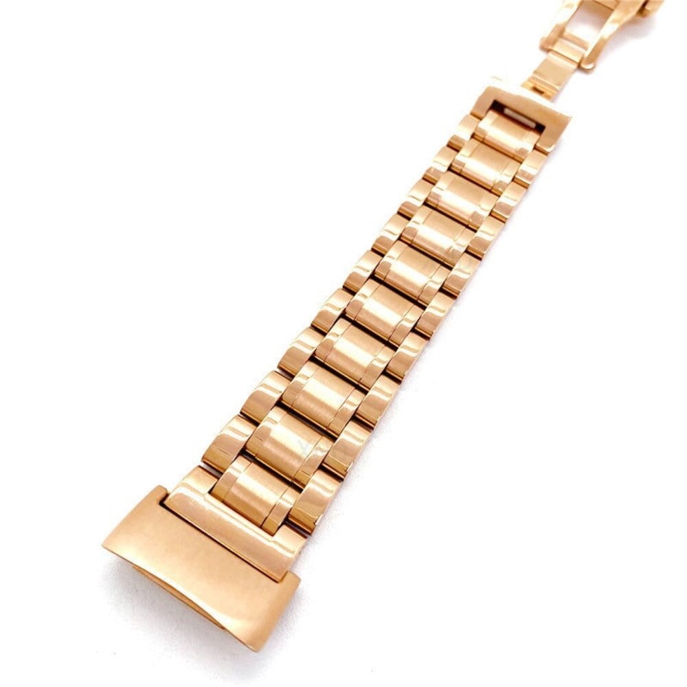 Strap-it Strap-it Bracelet en métal Fitbit Charge 5 (or rose)