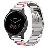 Strap-it Strap-it Bracelet acier Garmin Vivoactive 4s (argent/rose) Strap-it Strap-it Bracelet acier Garmin Vivoactive 4s (argent/rose)