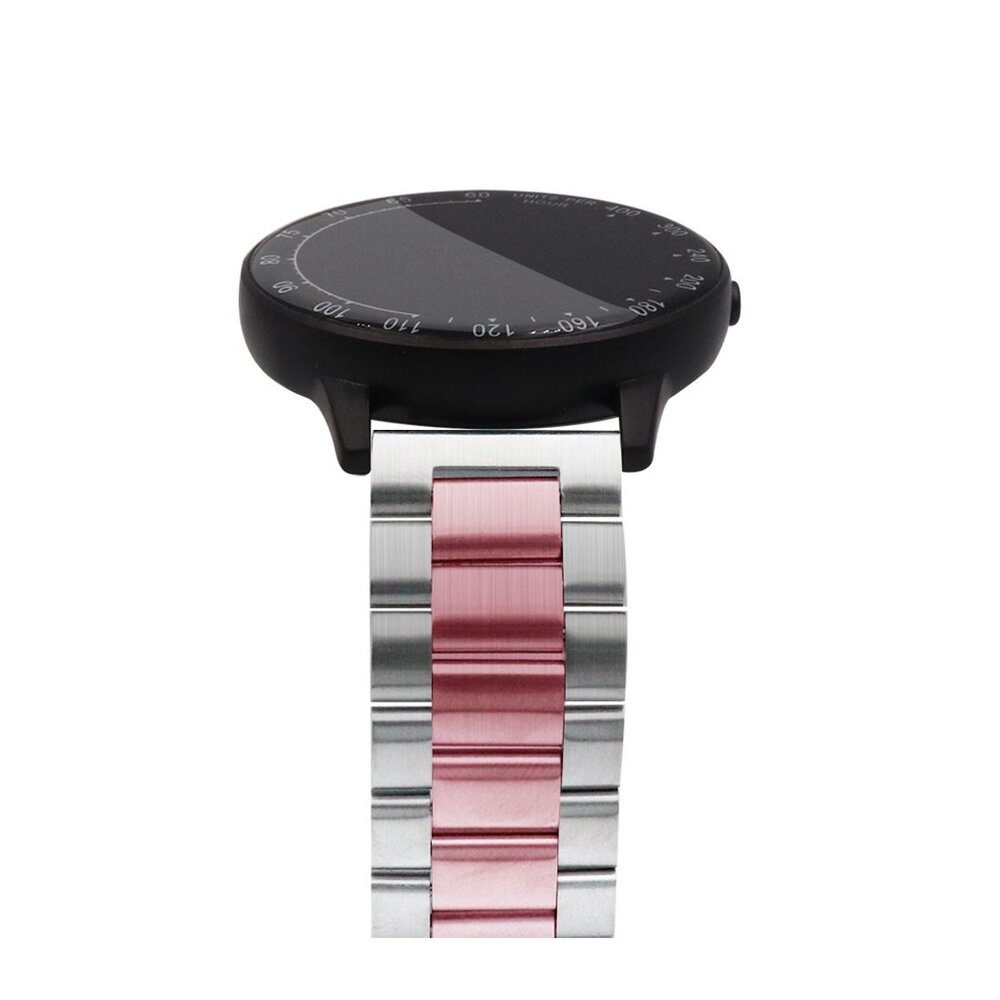 Strap-it Strap-it Bracelet acier Garmin Vivoactive 4s (argent/rose) Strap-it Strap-it Bracelet acier Garmin Vivoactive 4s (argent/rose)