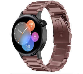 Strap-it Bracelet acier Huawei Watch GT 3 42mm (bronze-or)
