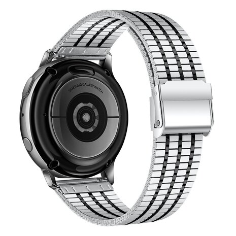 Strap-it Strap-it Bracelet acier de luxe Huawei Watch GT 2 (argent/noir)