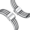 Strap-it Strap-it Bracelet acier de luxe Huawei Watch GT 2 (argent/noir) Strap-it Strap-it Bracelet acier de luxe Huawei Watch GT 2 (argent/noir)