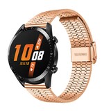 Strap-it Bracelet acier de luxe Huawei Watch GT 2 (rosé or)