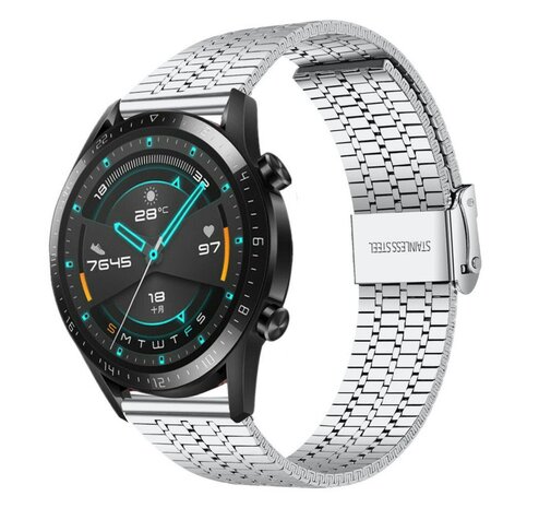 Strap-it Strap-it Bracelet acier de luxe Huawei Watch GT 2 (argent)