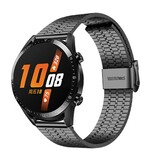 Strap-it Bracelet acier de luxe Huawei Watch GT 2 (noir)