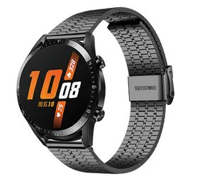 Strap-it Bracelet acier de luxe Huawei Watch GT 2 (noir)