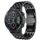 Strap-it Bracelet acier dragon Honor Magic Watch 2 (noir) Strap-it Bracelet acier dragon Honor Magic Watch 2 (noir)