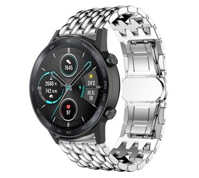 Strap-it Bracelet acier dragon Honor Magic Watch 2 (argent)