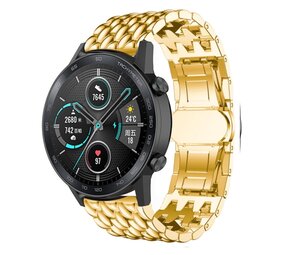 Strap-it Bracelet acier dragon Honor Magic Watch 2 (or)