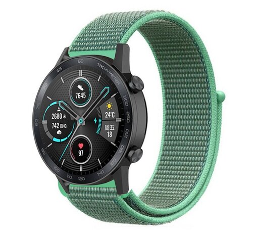 Strap-it Strap-it Bracelet nylon Honor Magic Watch 2 (menthe)