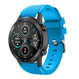 Strap-it Bracelet silicone Honor Magic Watch 2 (bleu clair)