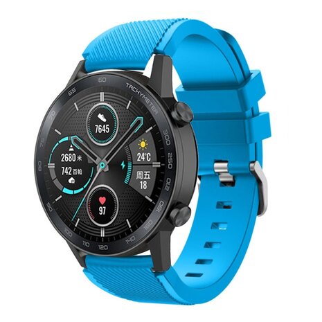 Strap-it Strap-it Bracelet silicone Honor Magic Watch 2 (bleu clair)