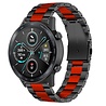 Strap-it Strap-it Bracelet acier Honor Magic Watch 2 (noir/rouge) Strap-it Strap-it Bracelet acier Honor Magic Watch 2 (noir/rouge)