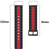 Strap-it Strap-it Bracelet sport spécial Honor Magic Watch 2 (noir/rouge) Strap-it Strap-it Bracelet sport spécial Honor Magic Watch 2 (noir/rouge)